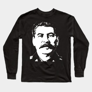 Josef Stalin Minimalistic Pop Art Long Sleeve T-Shirt